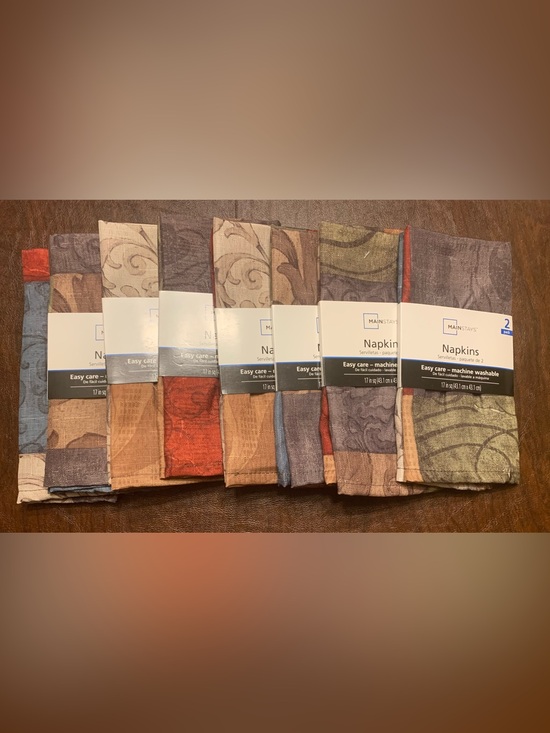 Mainstays Other - Mainstays Tuscany Multicolor 16 Piece Napkin Set